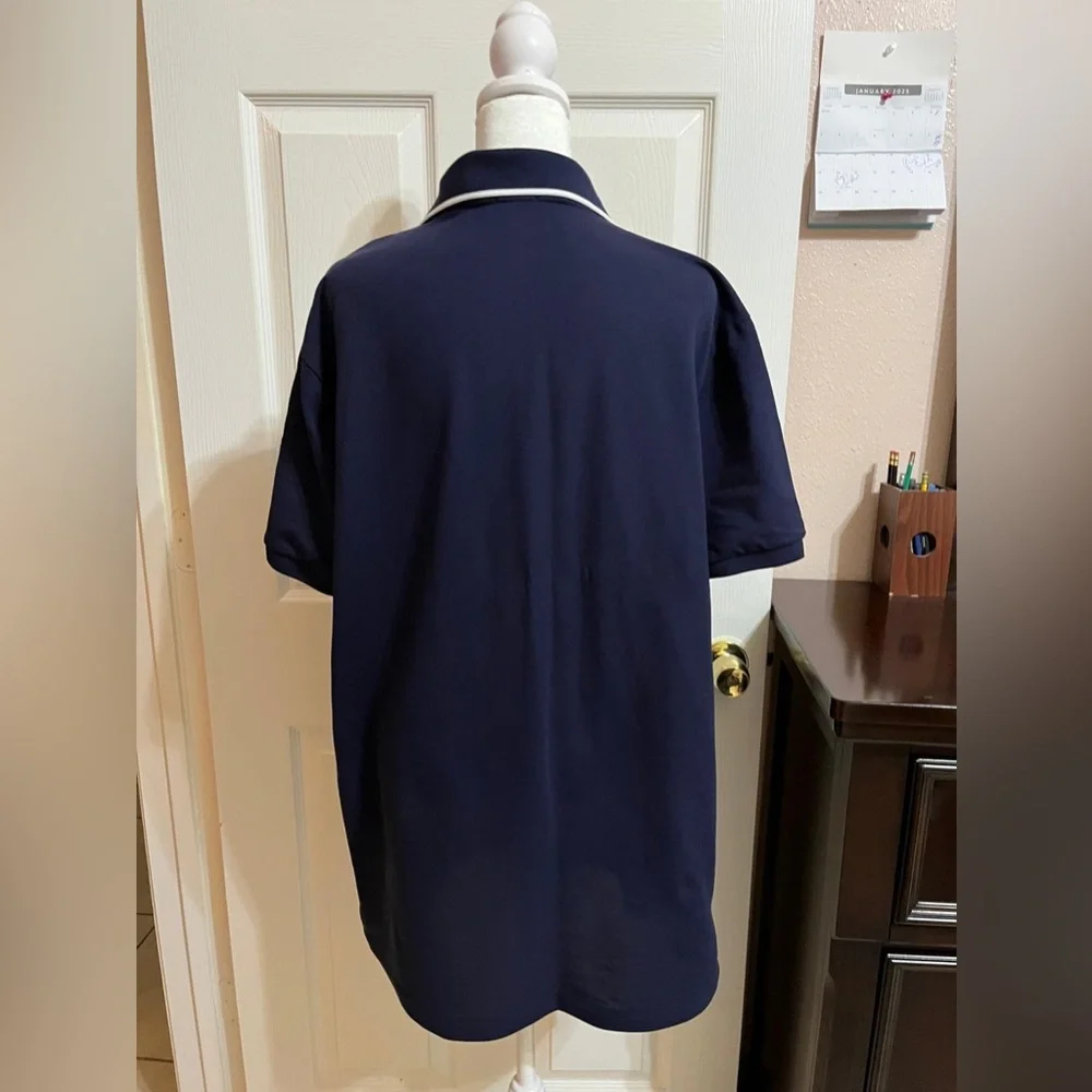 (H) Polo Golf Ralph Lauren Navy blue button down collared shirt